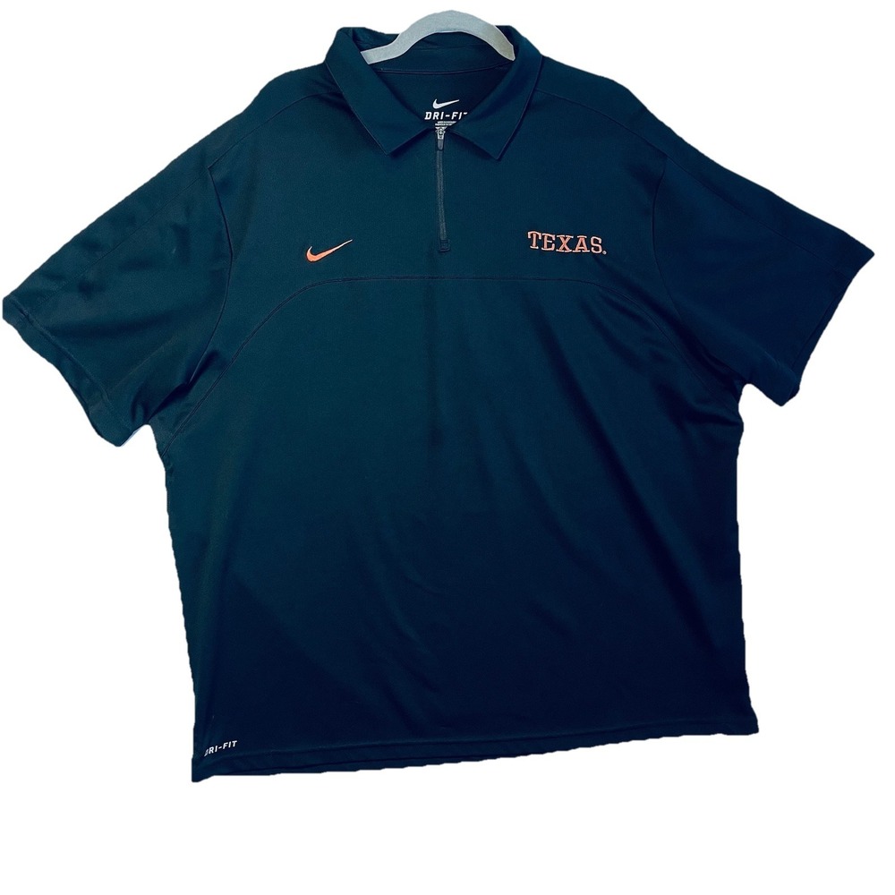 Nike Texas Longhorns Polo Shirt‎ XX Large Dri Fit
